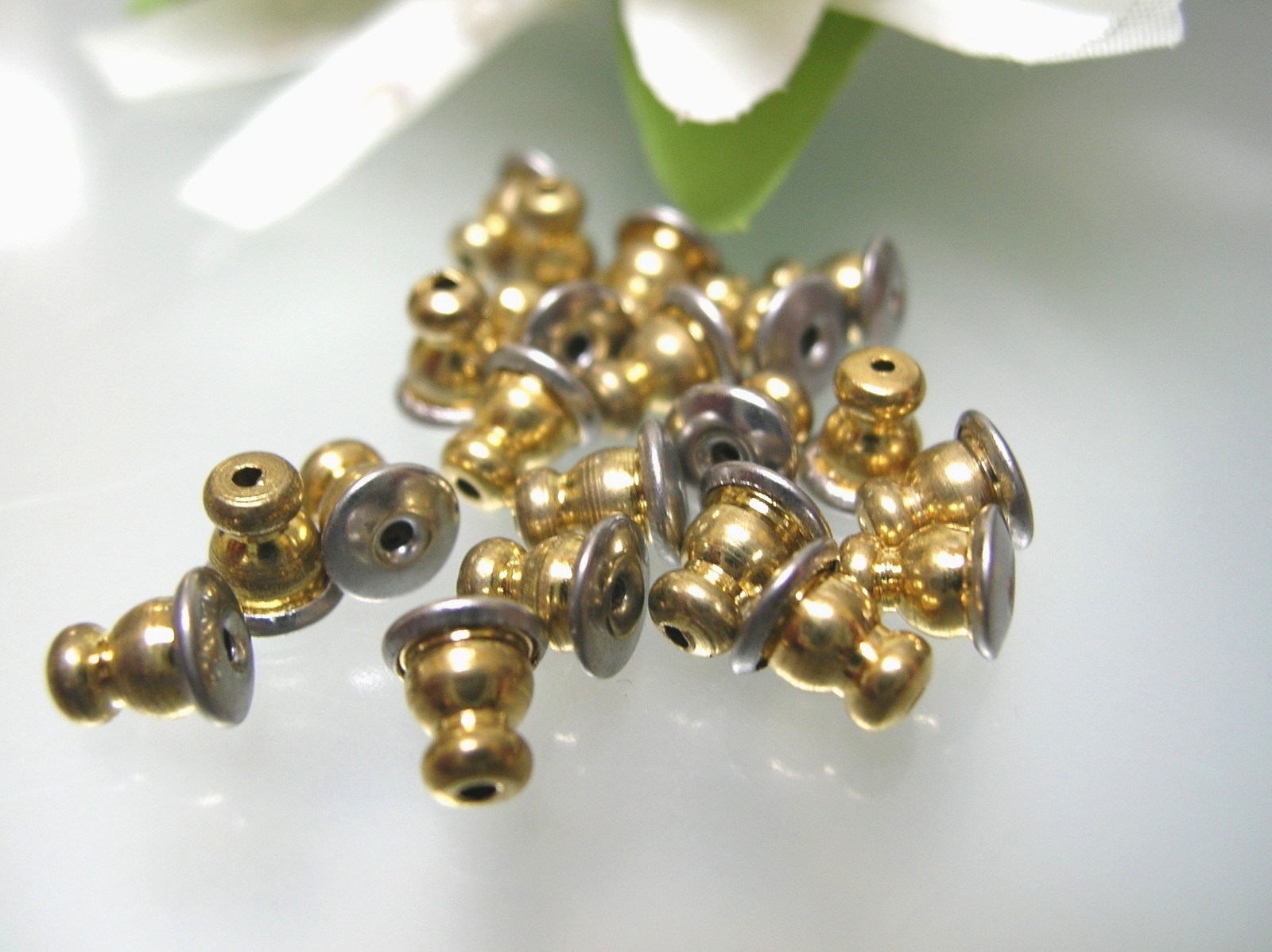 Top quality USA made Gold Plated Earrings Post backing stoppers plug findings