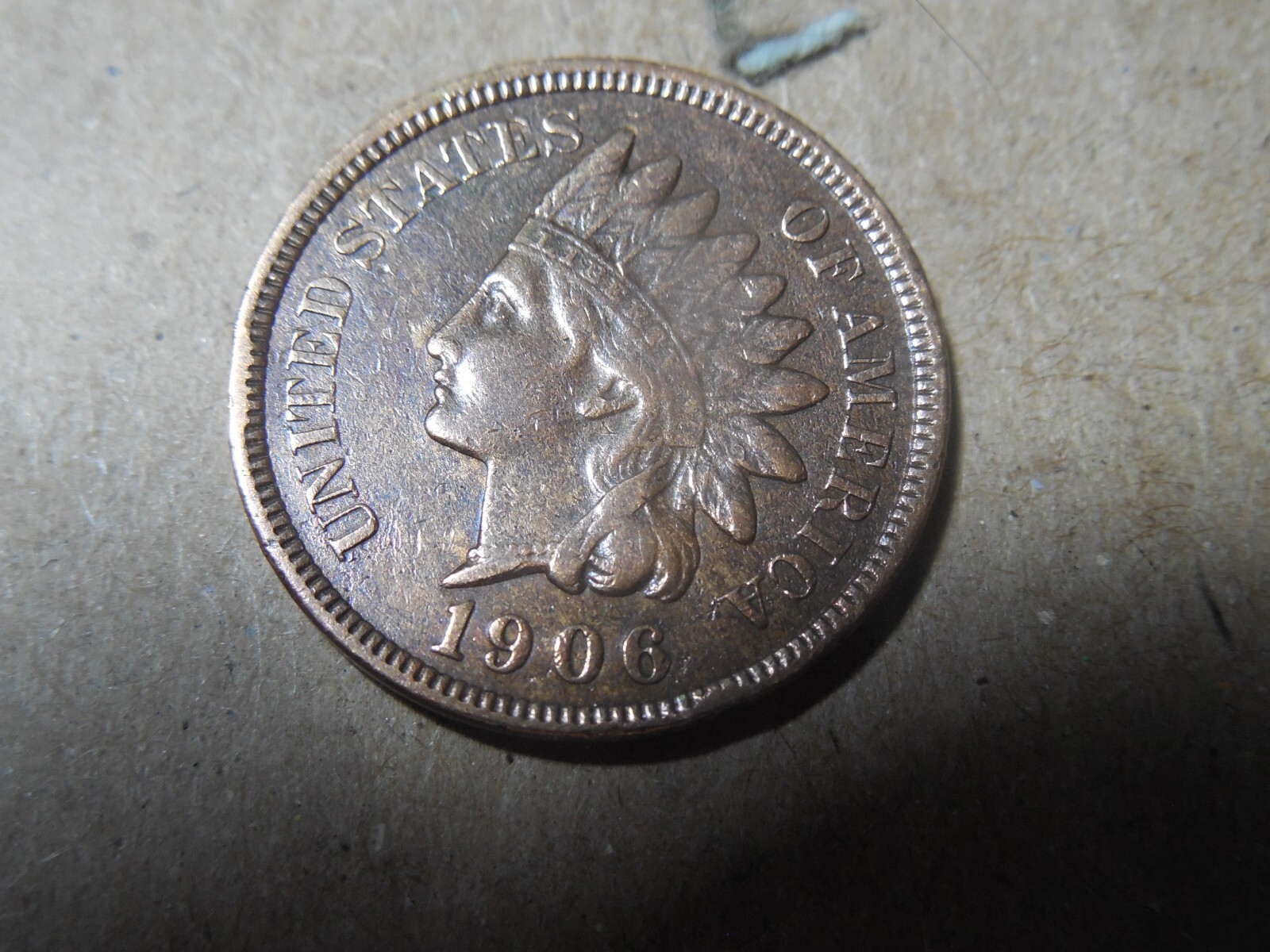 1906 Indian Head Penny in XF condition. Liberty, diamonds.  But you decide!!!!!