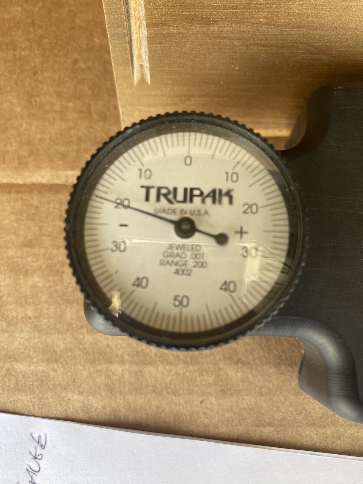 Trupak Magnetic Press Packing Paper Gauge Preowned