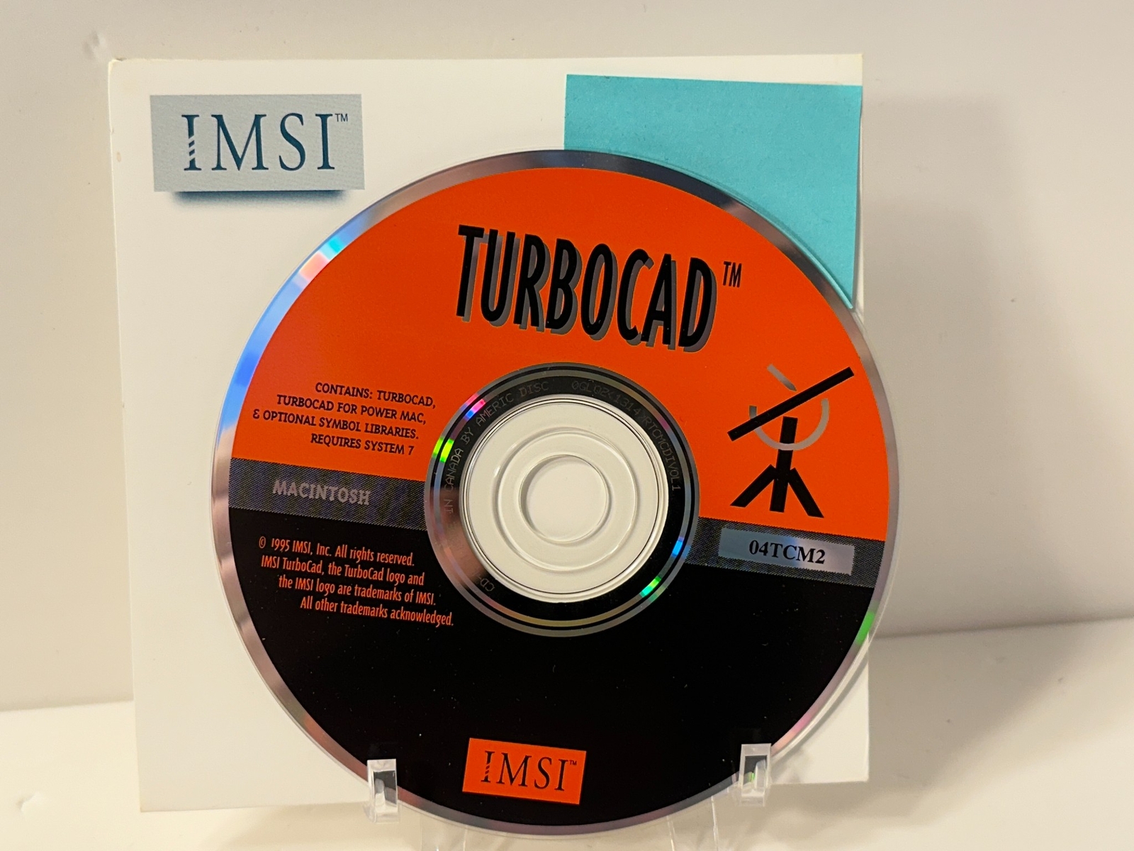 IMSI Turbocad 2.0 1995 Apple Macintosh CD-Rom Software & Access Code