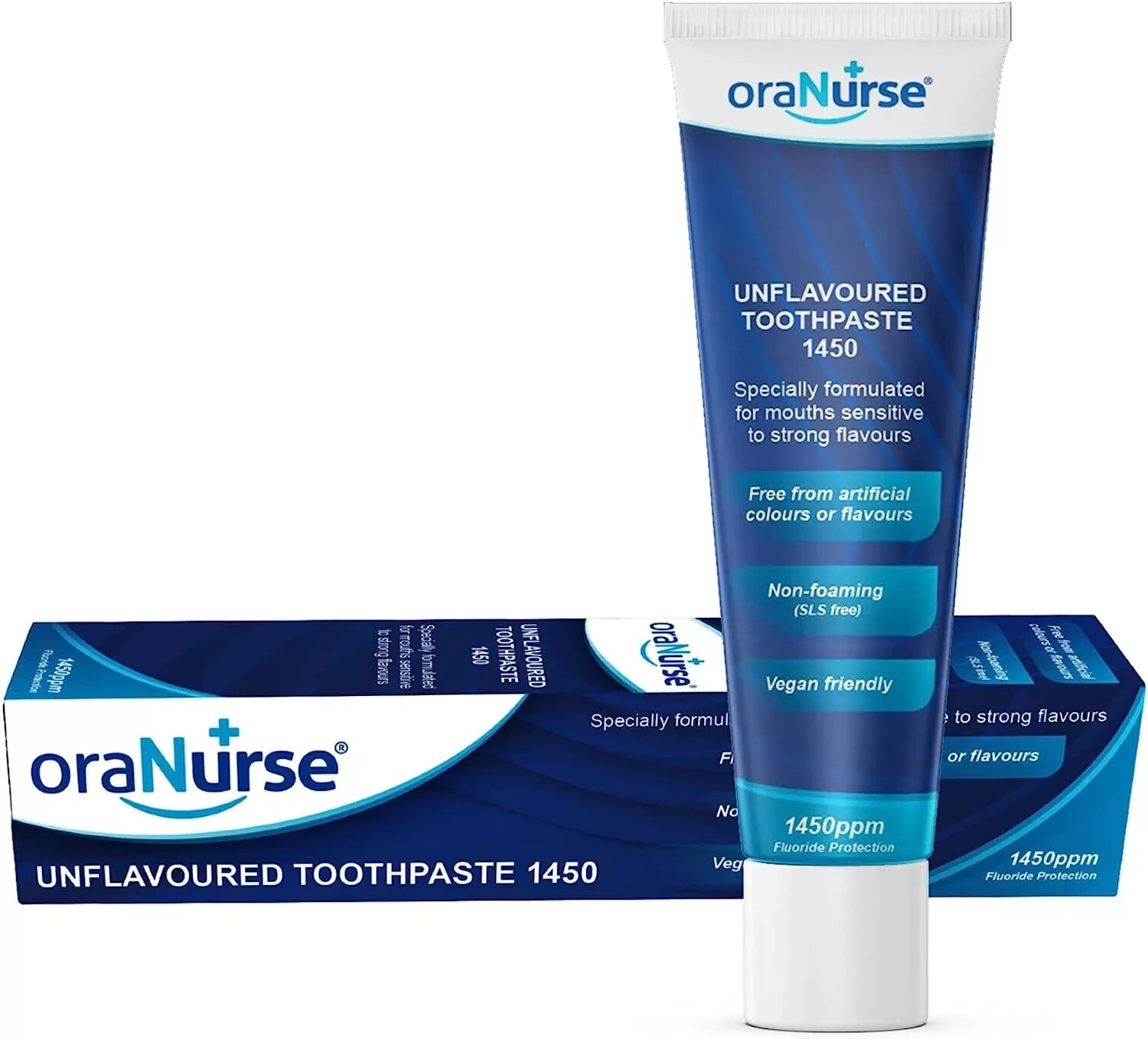 OraNurse 1450 Unflavoured Toothpaste No Smell Sensory Care 50ml [EXP 09/29]