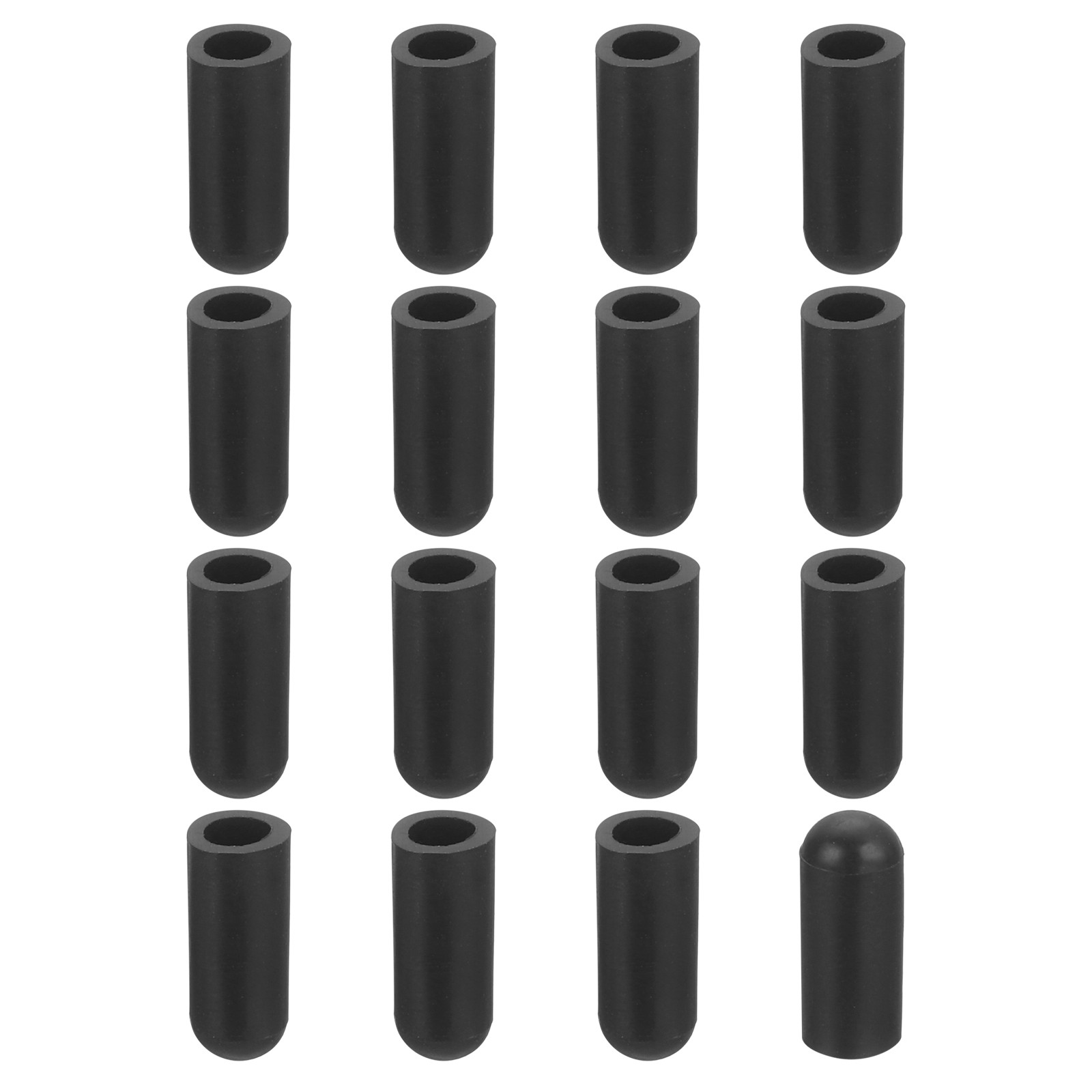 76Pcs Chair Leg Caps, 4mm (1/6 Inch) PVC Non-Slip Chair Leg Tips, Black