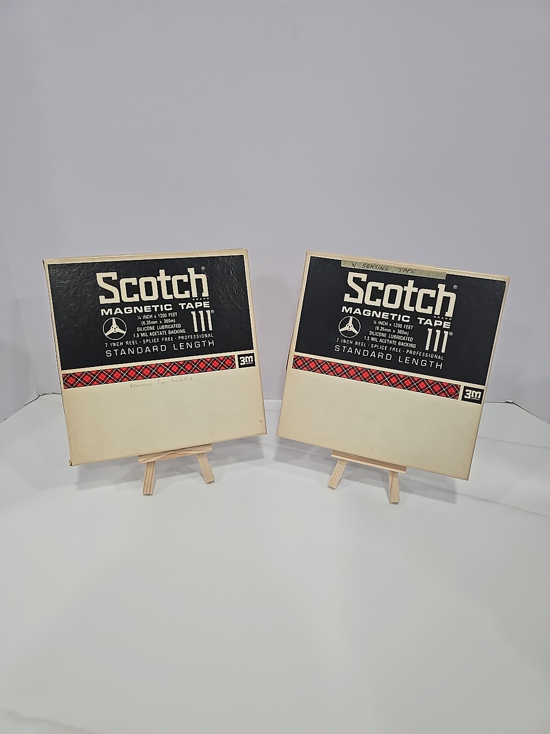 Lot Of 2 Vintage 3M SCOTCH Magnetic Tapes 111 Reels 7" Watson / Lightfoot TESTED