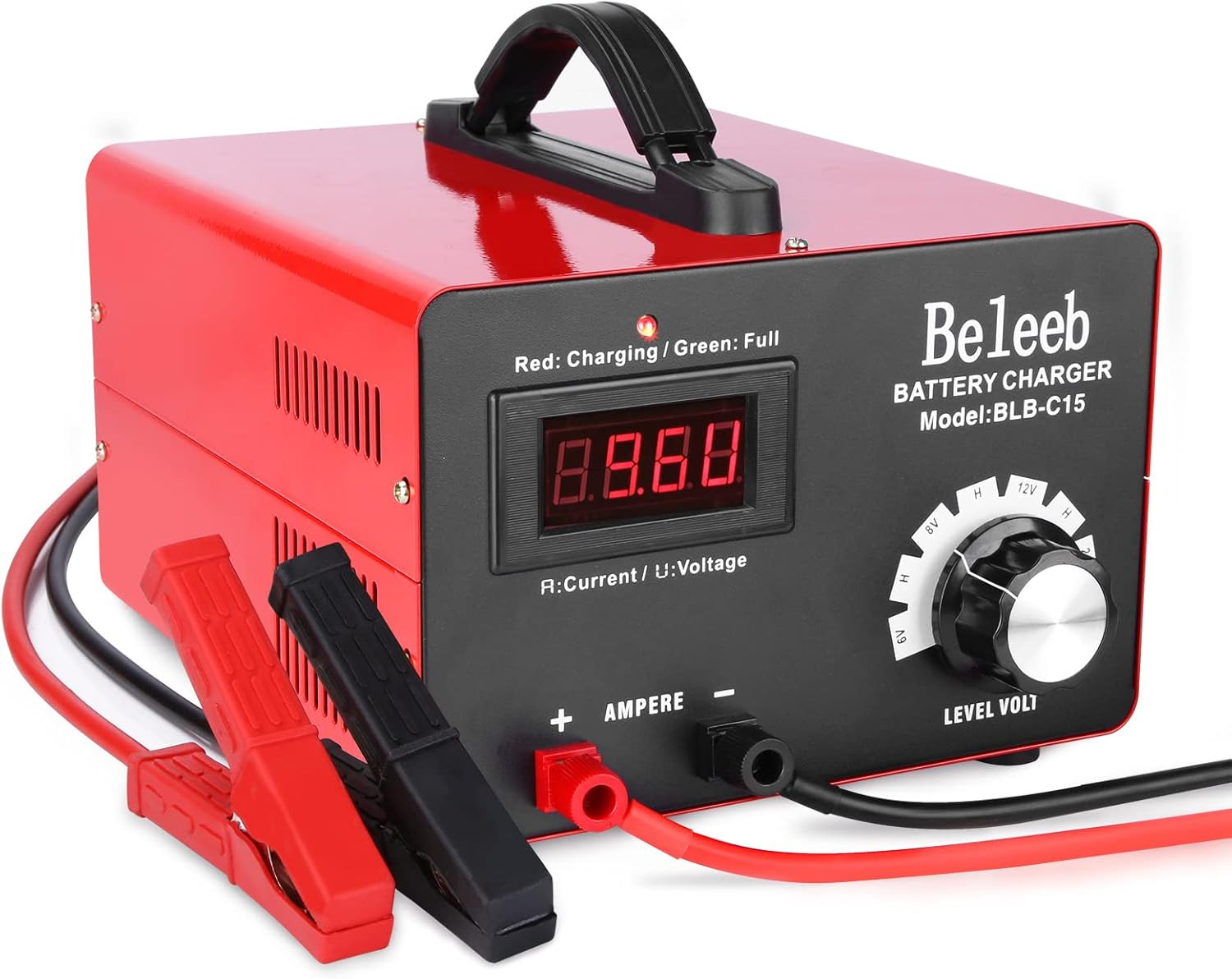 C15 Multiple Voltage Battery Charger 6V 8V 12V 24V Lead-Acid Lifepo4 Lithium Bat