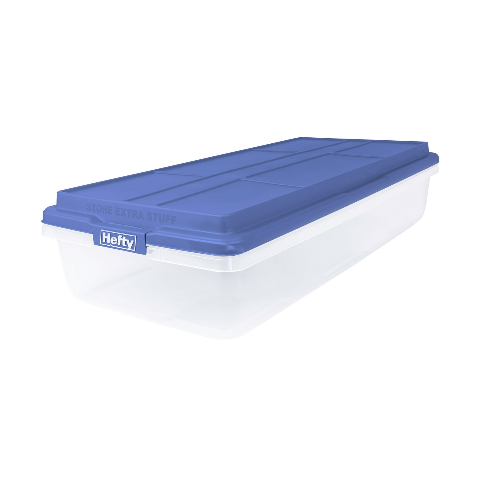 Hefty, 63 Quart Clear Storage Bin, Latched Storage Container