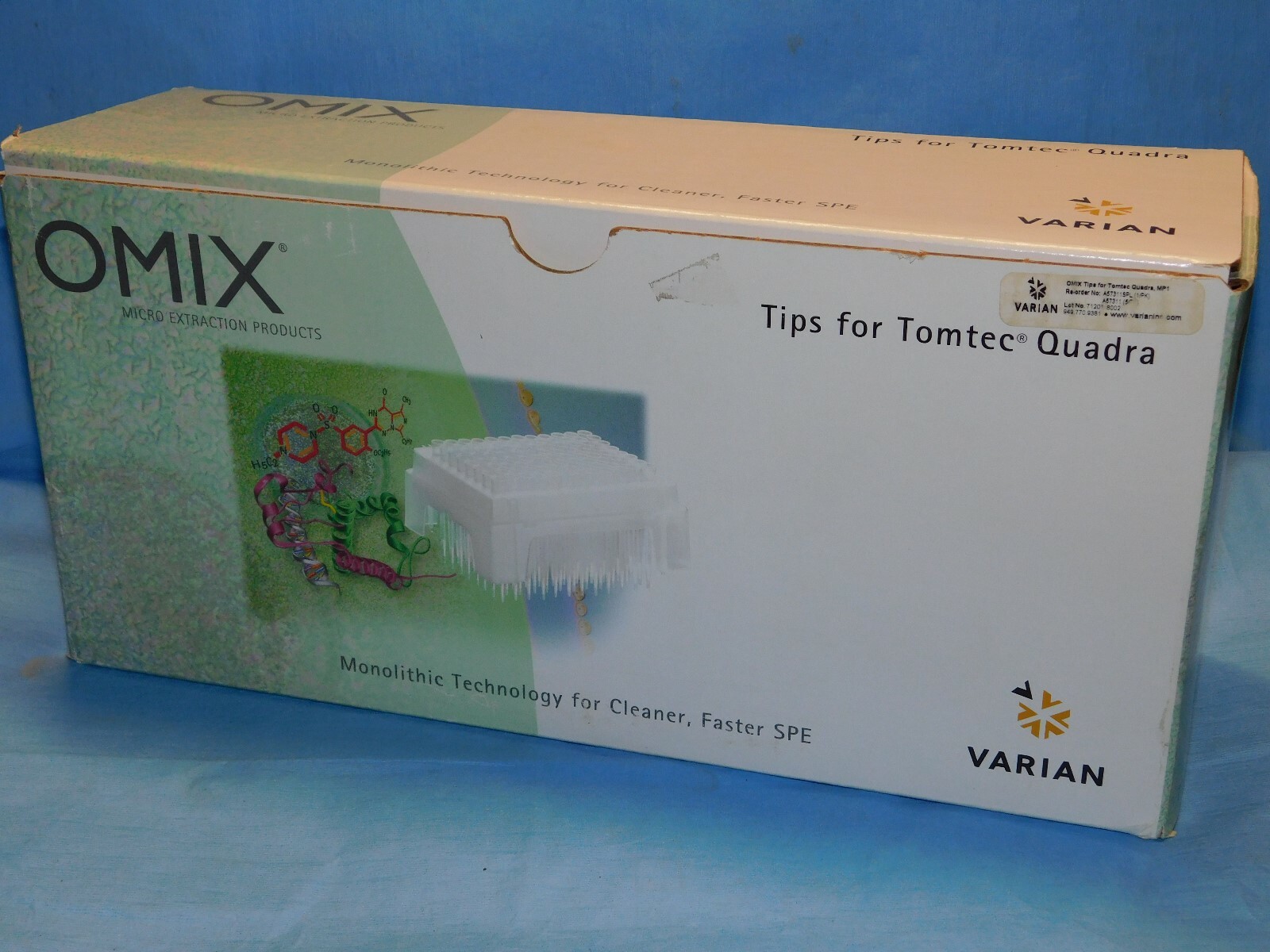 AGILENT VARIAN OMIX A57311SPL TIPS FOR TOMTEC QUADRA 5 RACKS 96 480 TIPS NEW