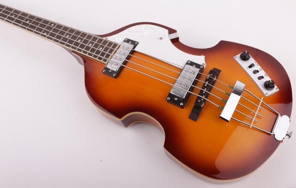 4strings electric volin bass travel maple neck sunburst color