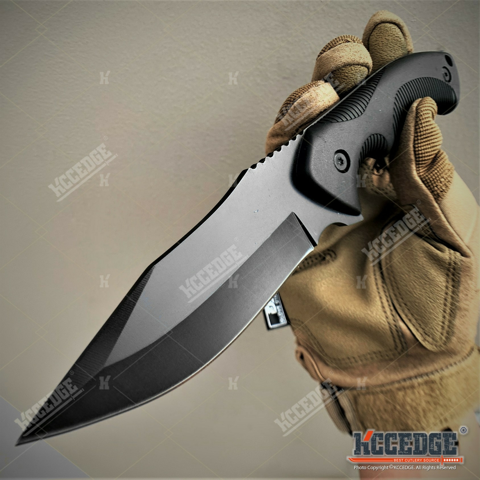 9" Survival Knife Full Tang Blade Survival Gear Fixed Blade Knife Kydex Sheath