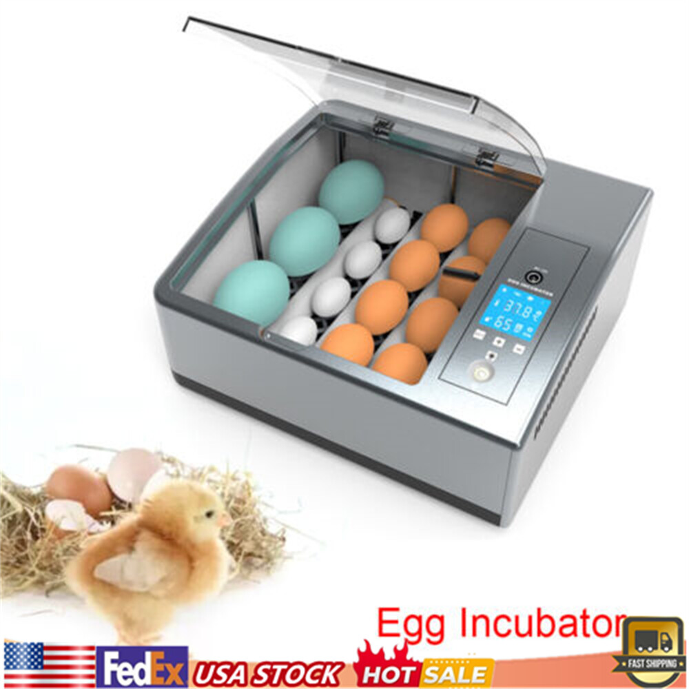 16PCS Eggs Automatic Smart Incubator Hatcher w/Temp Control Turning NEW