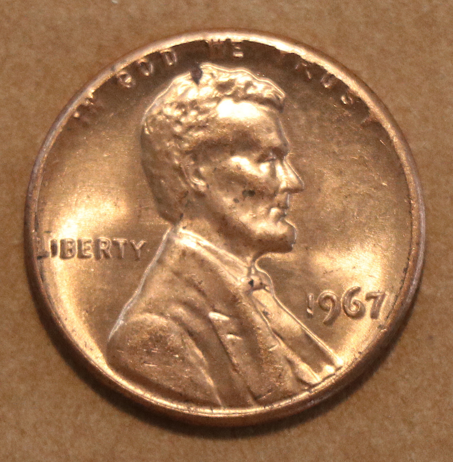 1967 Lincoln Memorial cent  BU