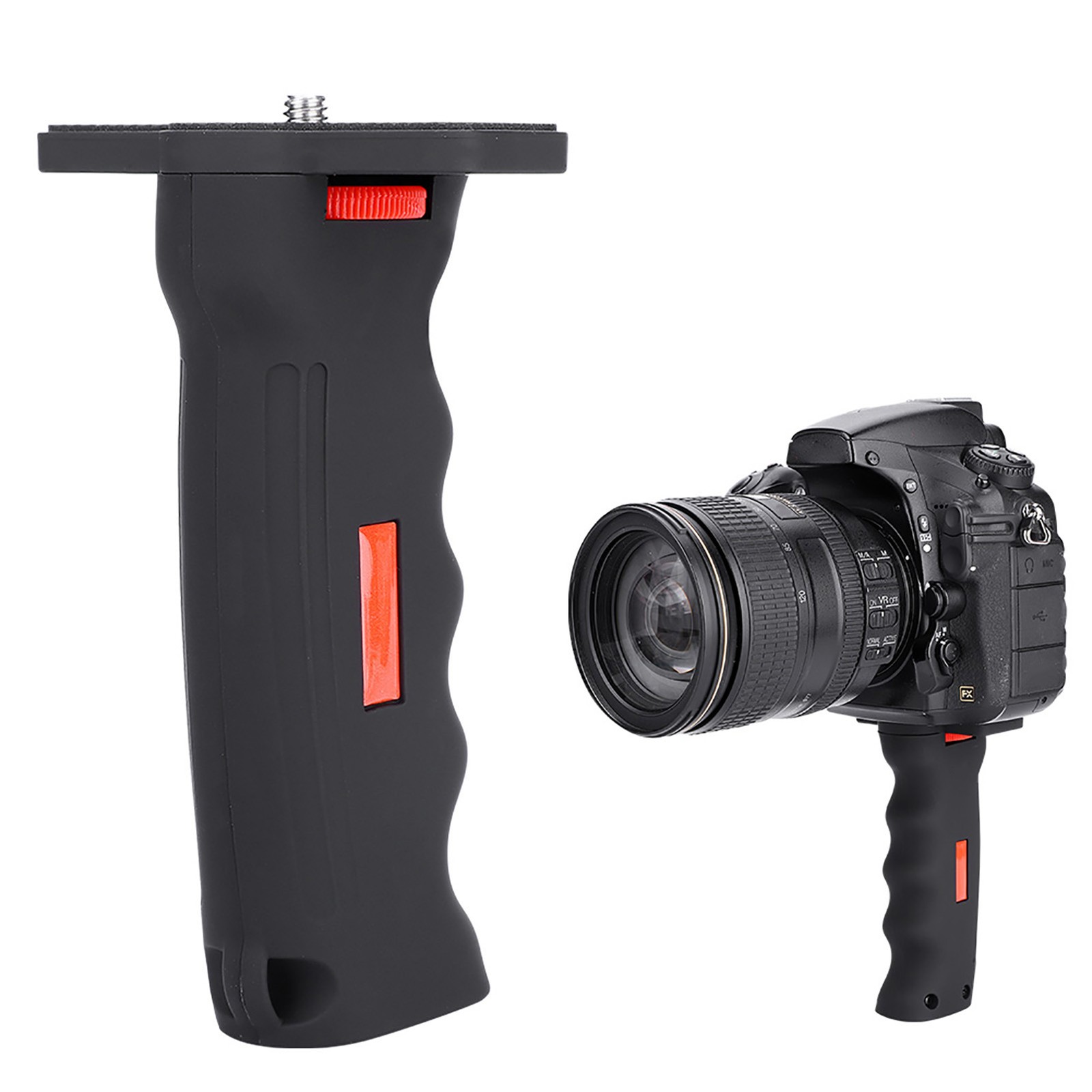 Camera Handle Grip Mount Portable Plastic 1/4 Screw Extension Handheld Wit BEA