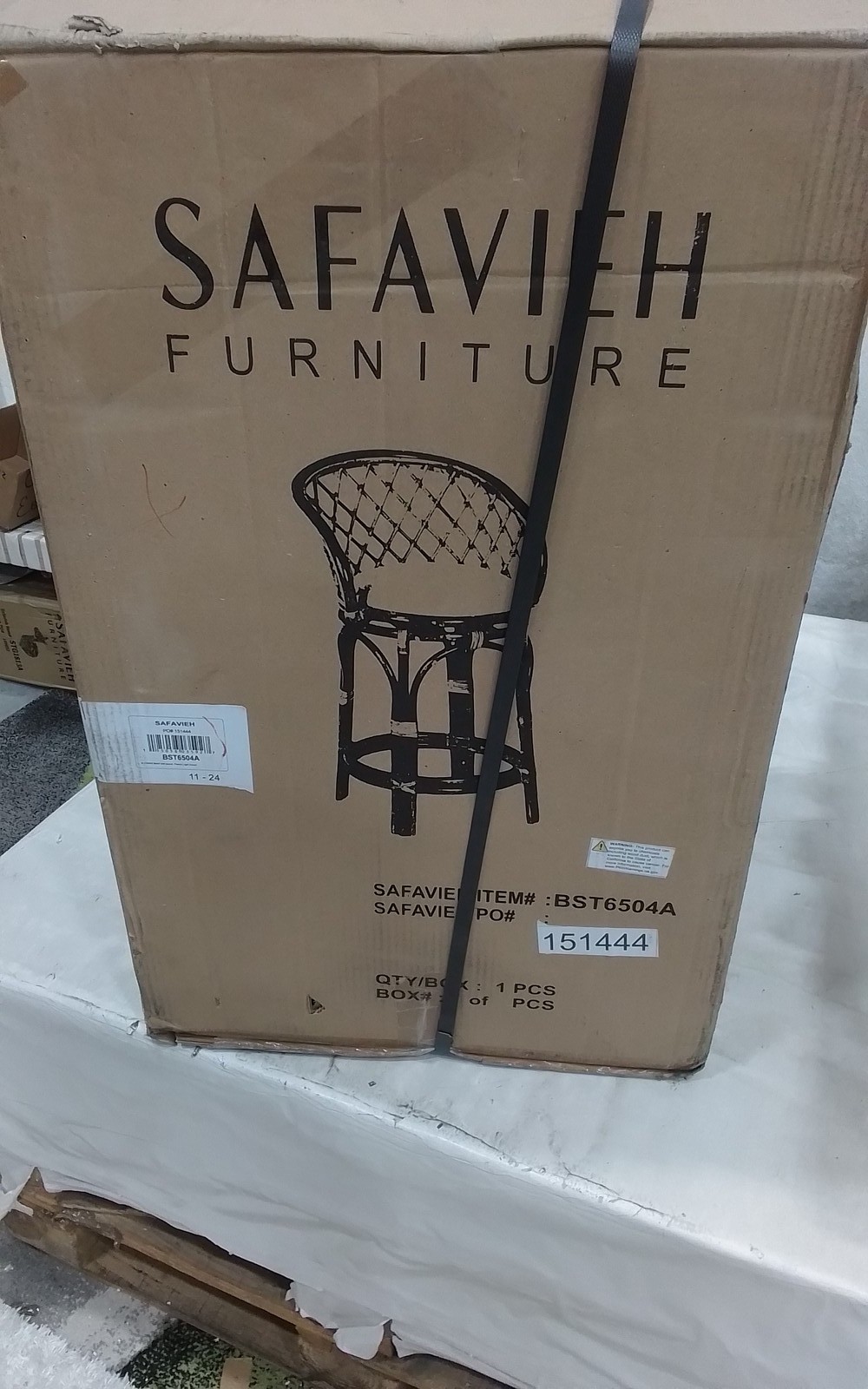 Safavieh YUTA RTTN SWVL CNTR STL W/CUSH, Reduced Price 2172782609 BST6504A