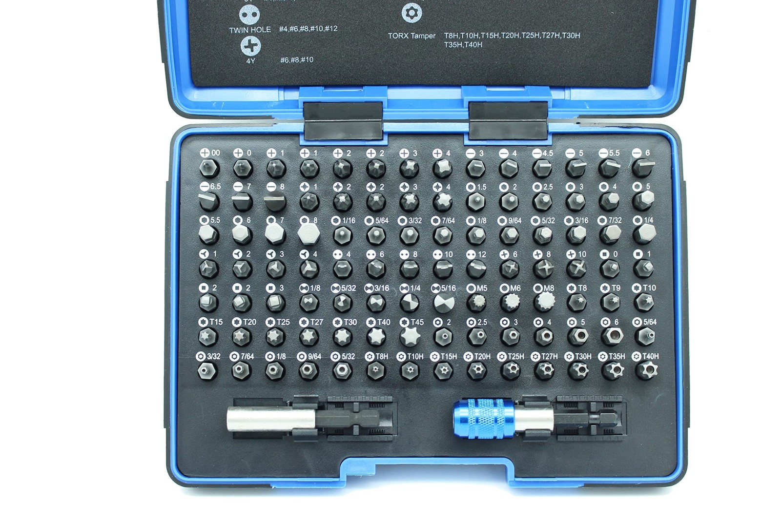 TEMO 100 Piece Impact Ready Security Bits Screwdriver Set Kit 100pc set, Grey