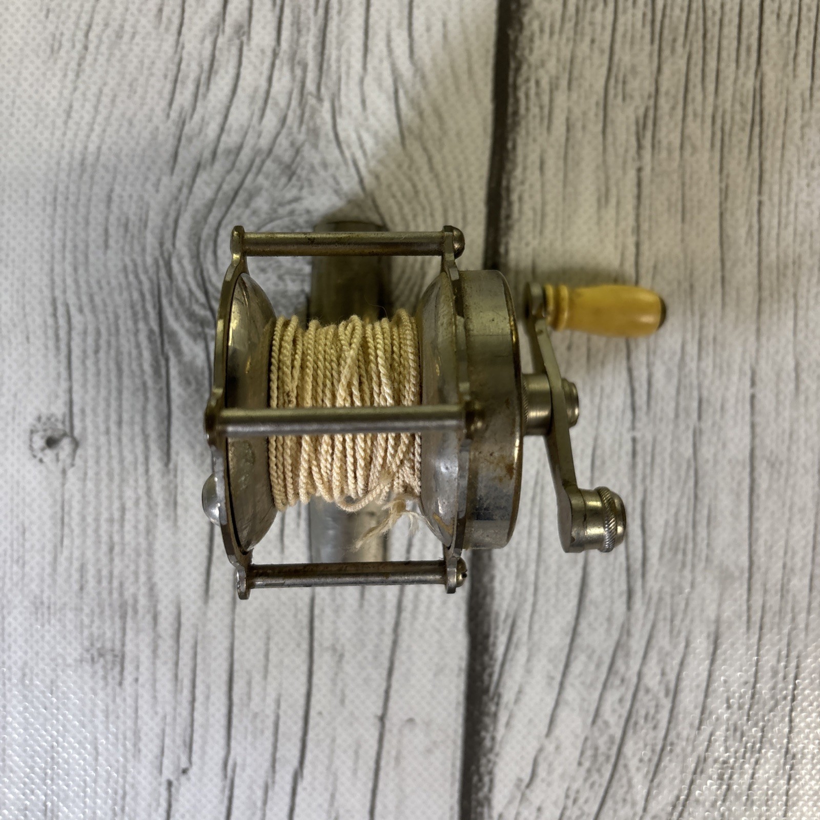 Montague City "CLIMAX" Raised Pillar 40 Yard Nickel Plated Reel Circa-1902.