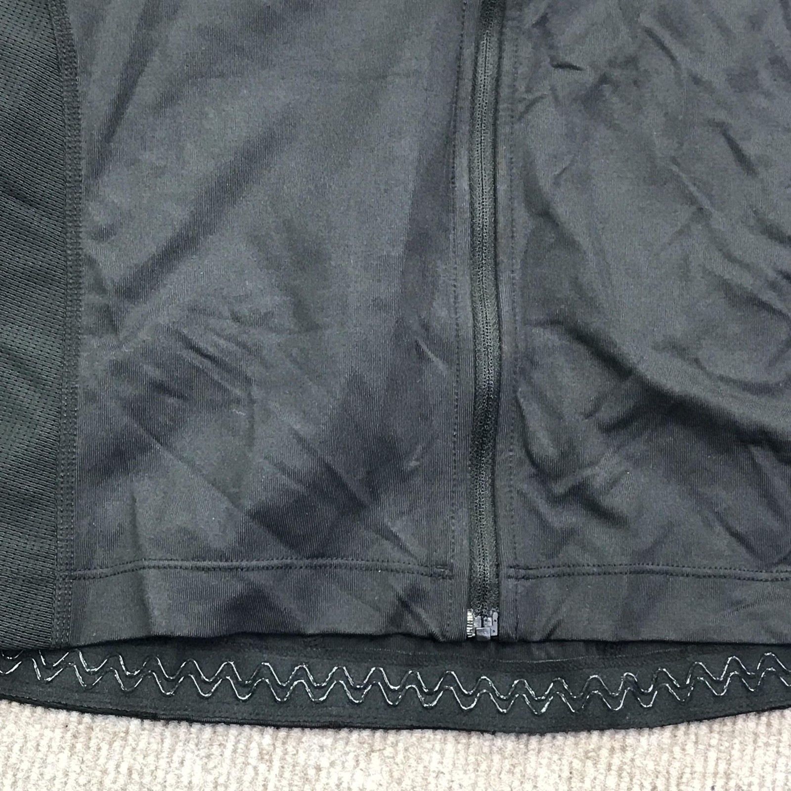 Tommie Copper Womens XL Back Support Compression Short Sleeve Shirt Black Zip
