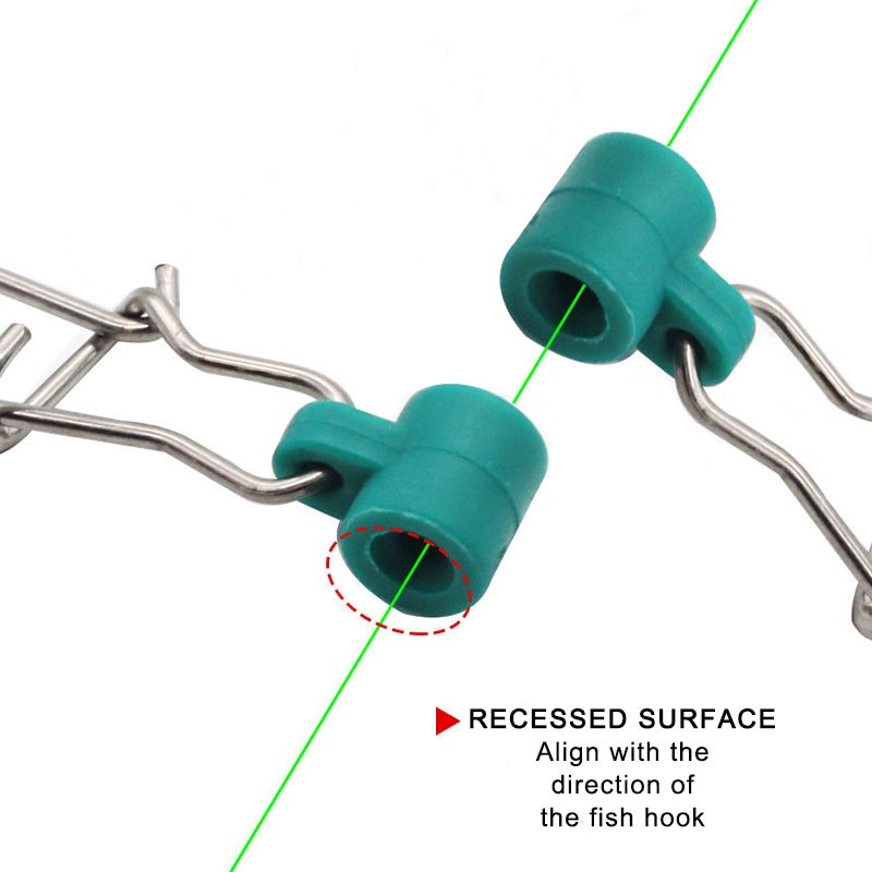 10PCS Heavy Duty Fishing Sinker Slide Stainless Steel Fish Line Finder Slider