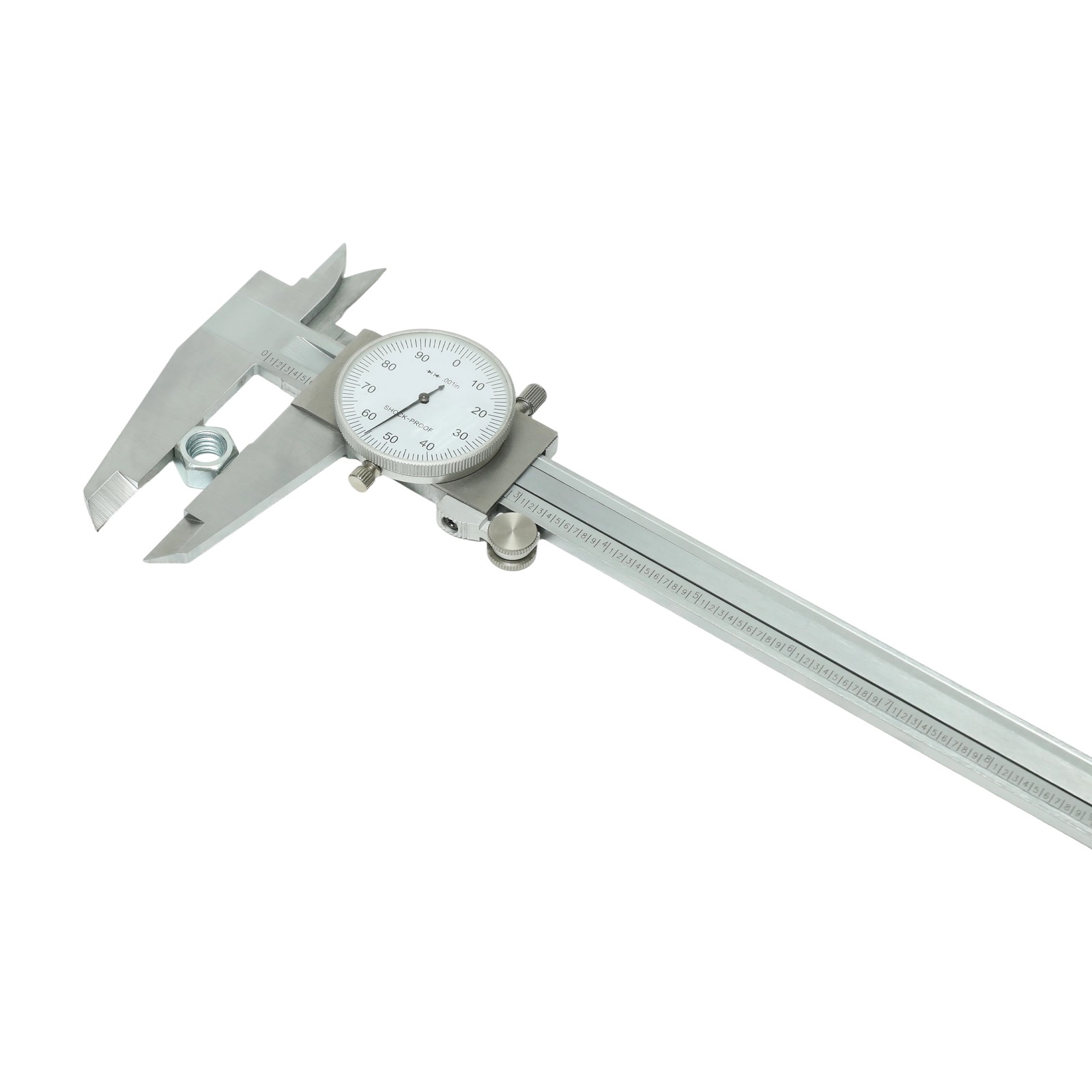 HFS(R) 0-8" Stainless Steel 4 Way Imperial Dial Caliper .001" Shock Proof