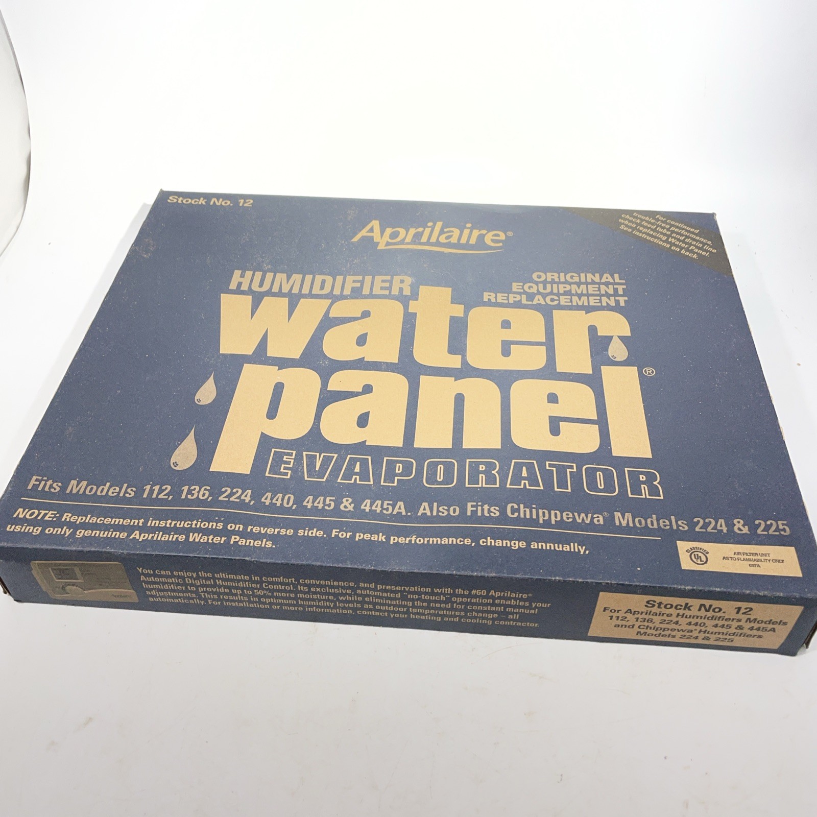 AprilAire 12 Water Panel Humidifier Filter Replacement Models 112 224 440 445