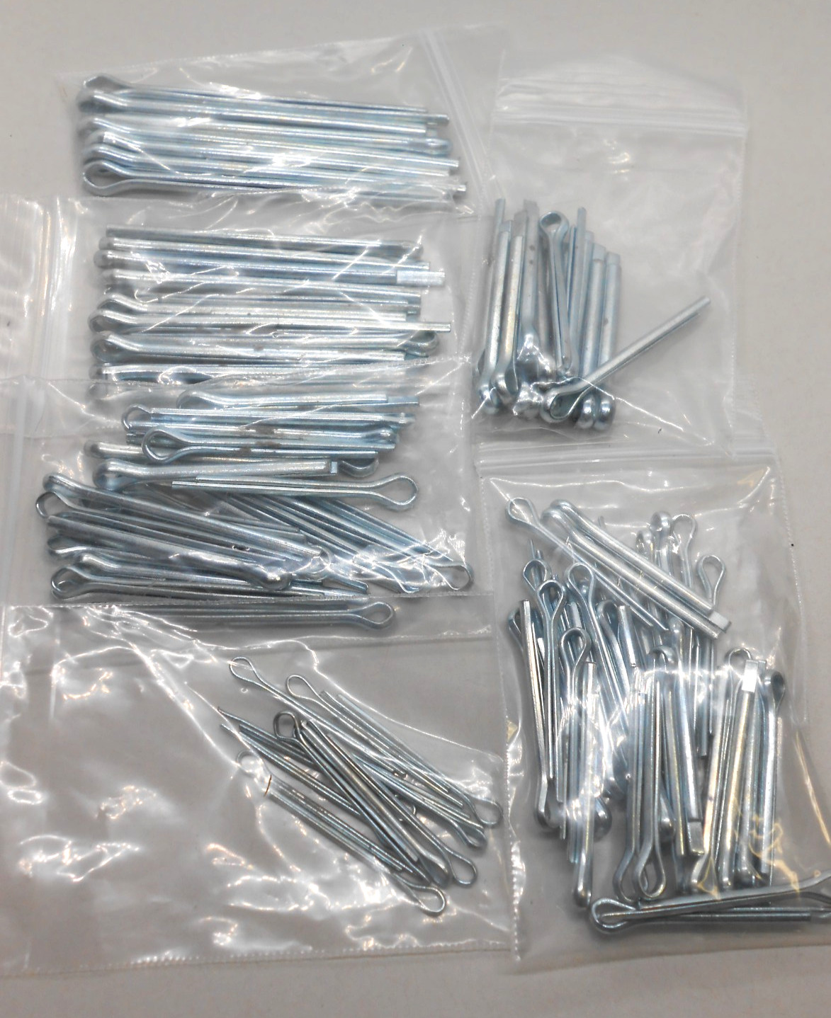 100pcs Various Size Cotter Pins Extended Prong