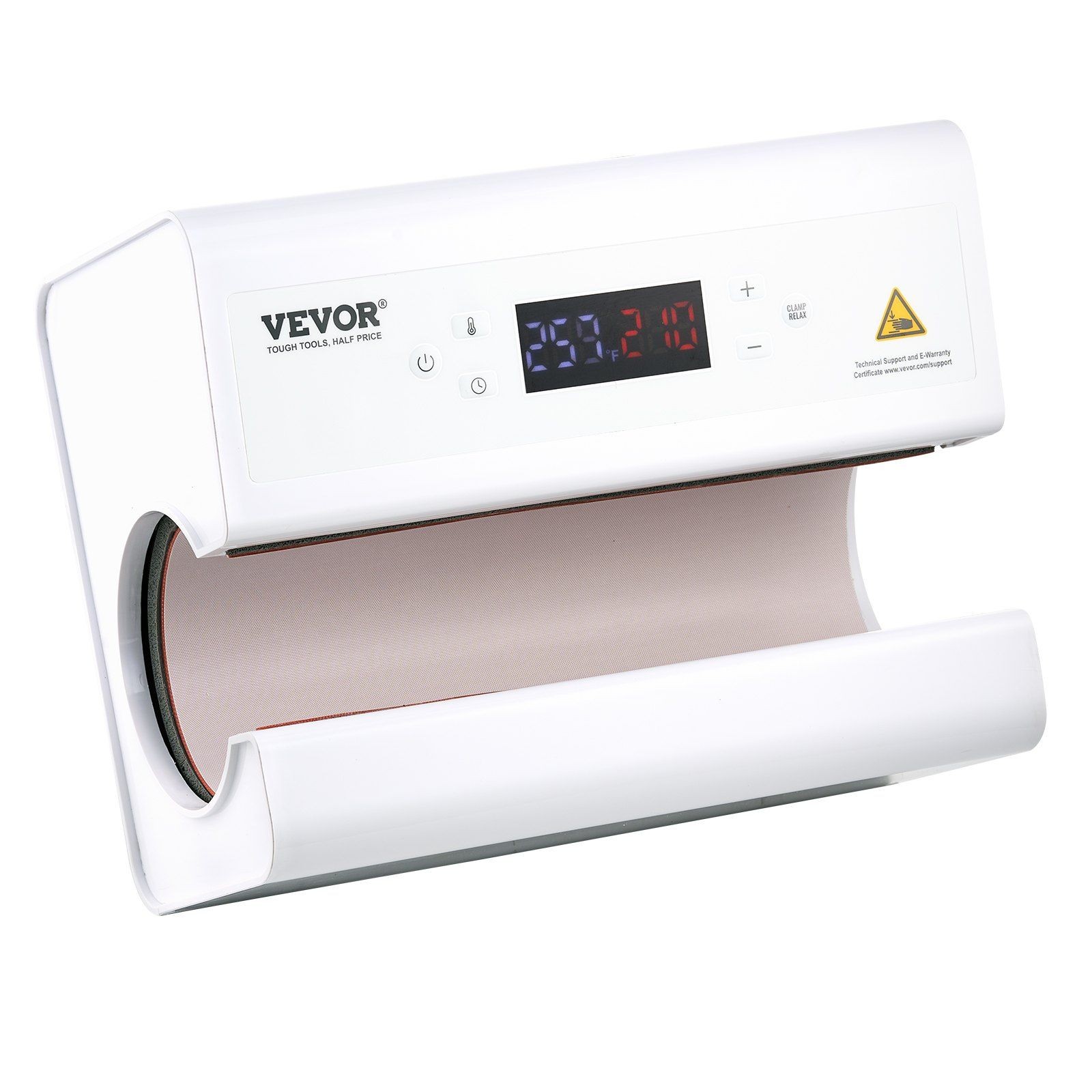 11-30oz Adjustable Mug Press for Sublimation, White Heat Transfer Machine