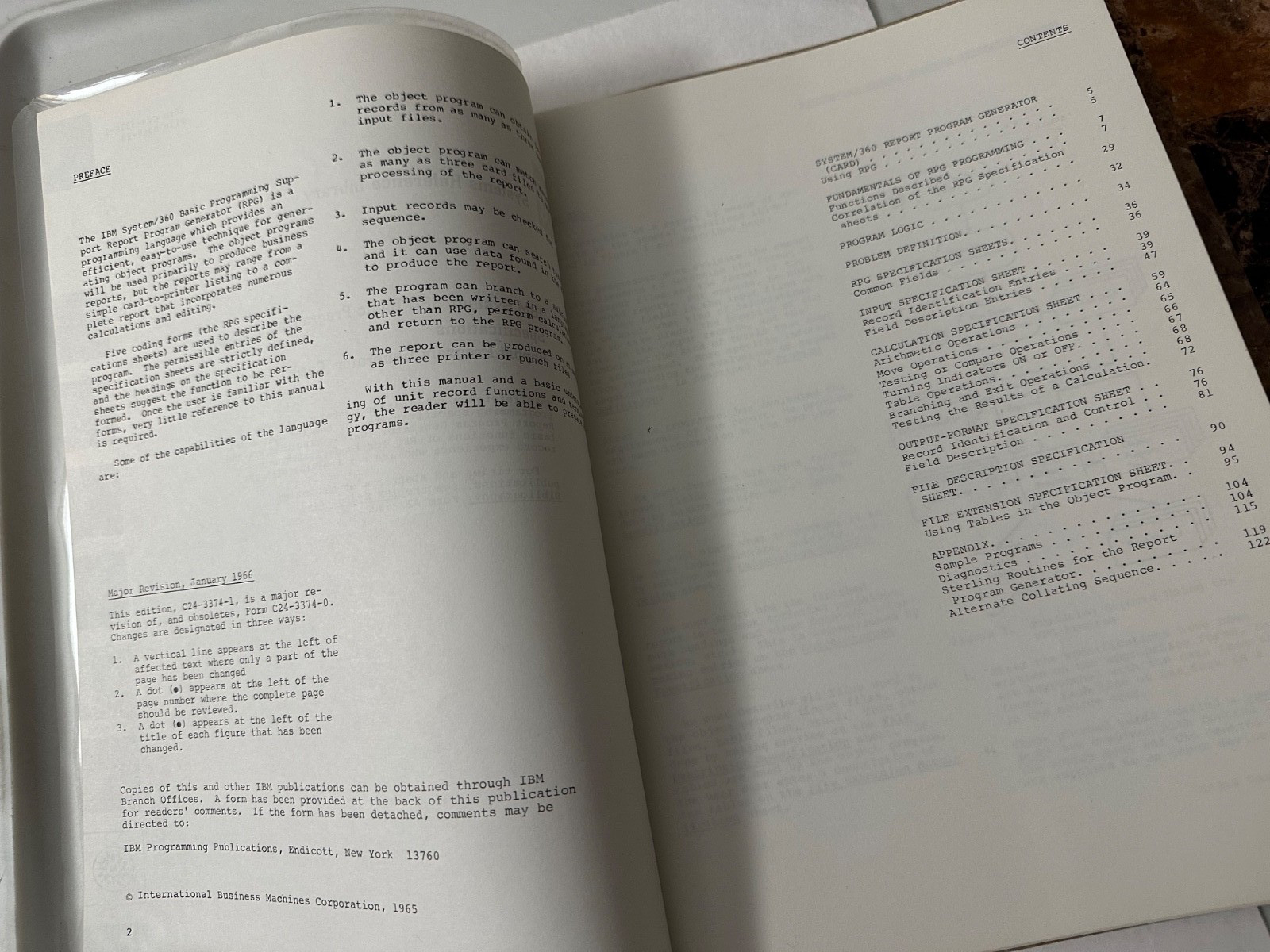 IBM SYSTEMS REFERENCE LIBRARY Orig 360 Basic Prog Supp Specs USER’S GUIDE- 1966