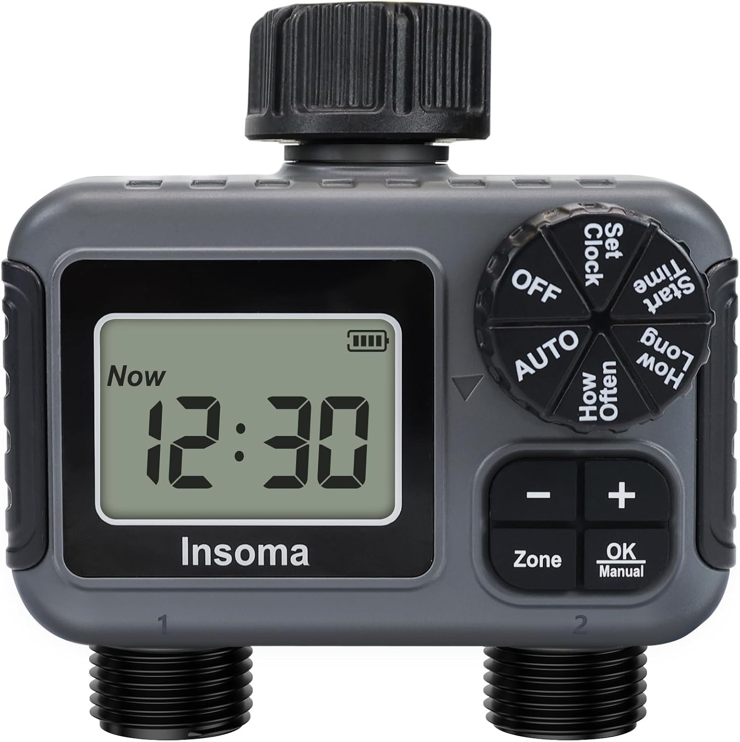 2-Zone Sprinkler Timer, Programmable Garden Hose Timer