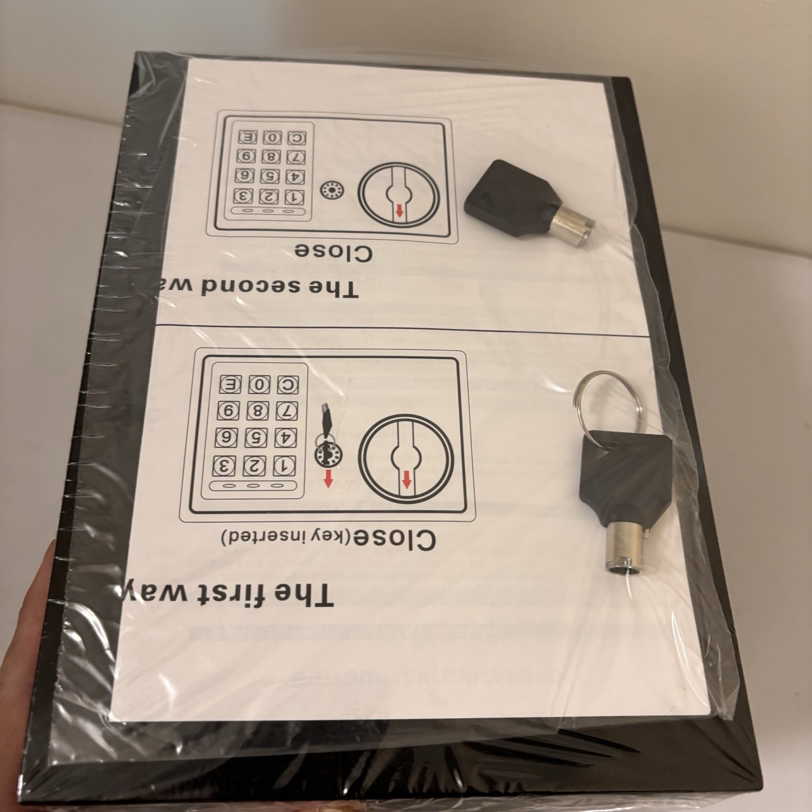 Electronic Safe Box Digital Security Safe Steel Keypad And Keys