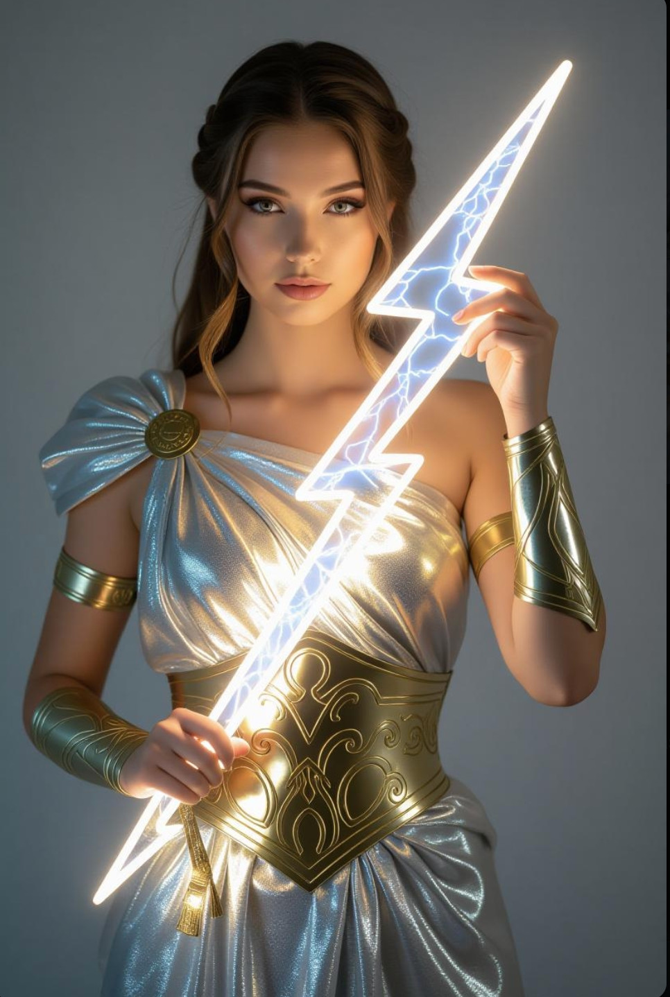 Premium Zeus Lightning Bolt Replica 1:1 Scale Cosplay Prop Superhero