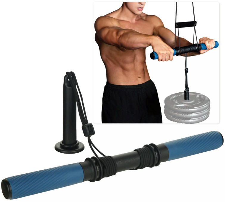 Hanging Wrist Roller, Forearm Trainer & Grip Strength for Injury Prevention
