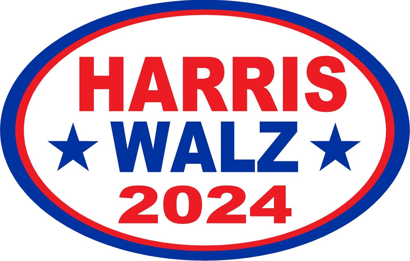 Harris Walz 2024 President Kamala Tim magnet  Magnetic Bumper Sticker 5.5"x3.5