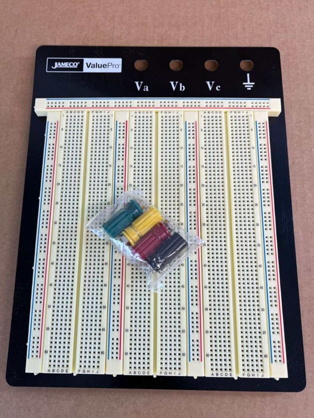 Jameco Valuepro WBU-206-R 2390-Point Solderless Breadboard JE-26 6.9"L x 5.8"W
