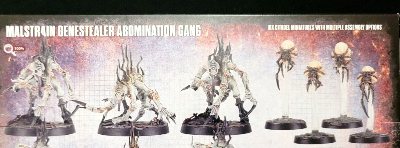 Necromunda Malstrain Genestealer Abomination Gang 1 sprue 5 models Warhammer 40K
