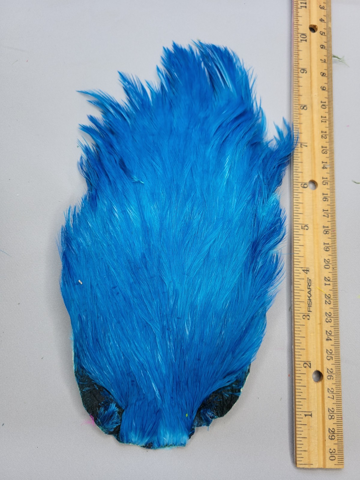 Lot 91,  Top Quality  BLUE  India Rooster Streamer Neck Cape Feathers