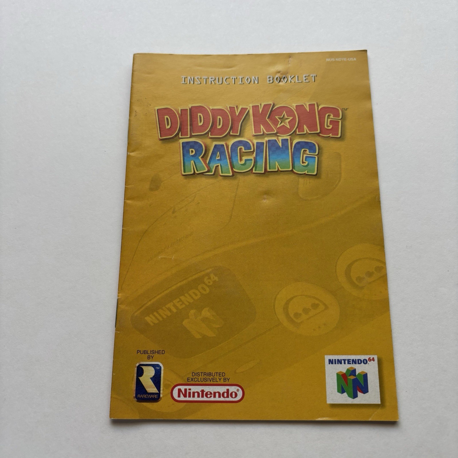 Diddy Kong Racing Nintendo 64 N64 Authentic OEM Instruction Manual Booklet