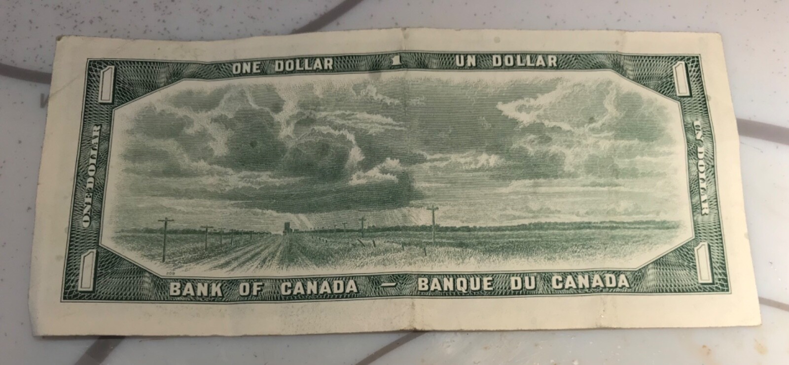 1954 Canada 1 Dollar Circulated Replacement Beattie Rasminsky Banknote
