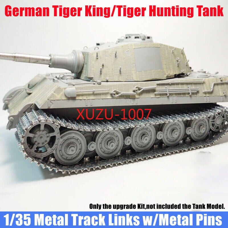 For 1/35 German Tiger King/Tiger Hunting Heavy Tank Metal Track Links w/ Pins