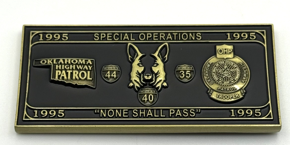 G37 Oklahoma Highway Patrol Special Operations Police Challenge Coin