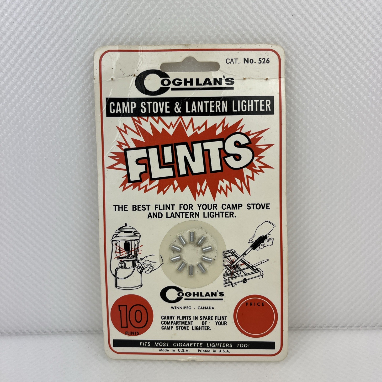 Coghlan's Replacement Flints (10 Count) Camp Stove Lantern Lighter
