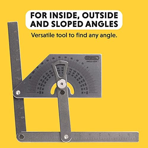 Protractor and Angle Finder #39, Stainless Steel, Outside, Inside, Sloped