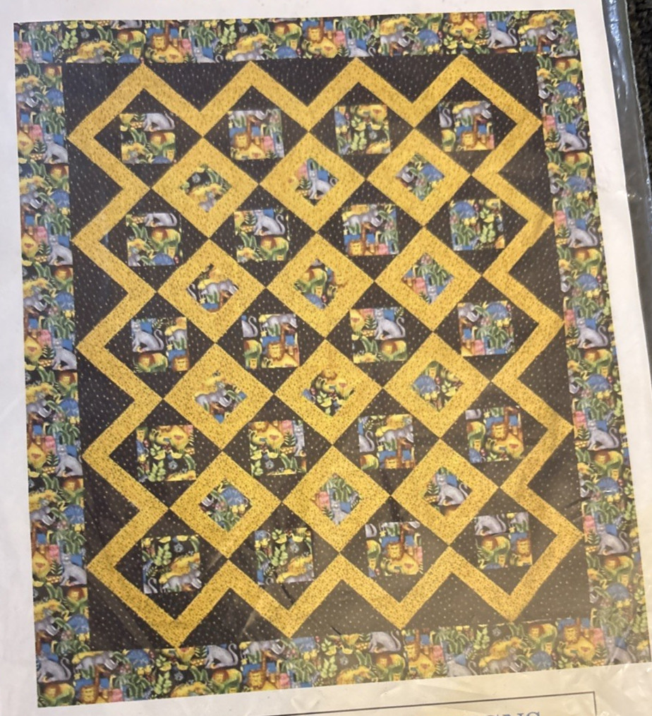 Vtg Rare Lehmann/Hall Designs DIAMOND PATH Quilt 2003 Pattern #109