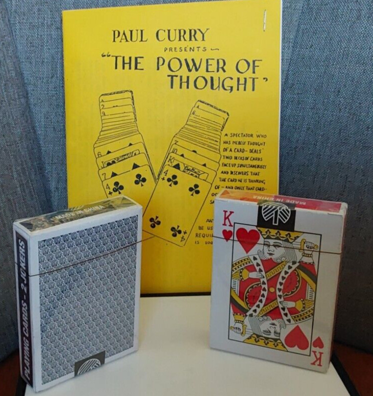 The Power of Thought by Paul Curry - Close-Up Magic - Blue and Red Deck Included