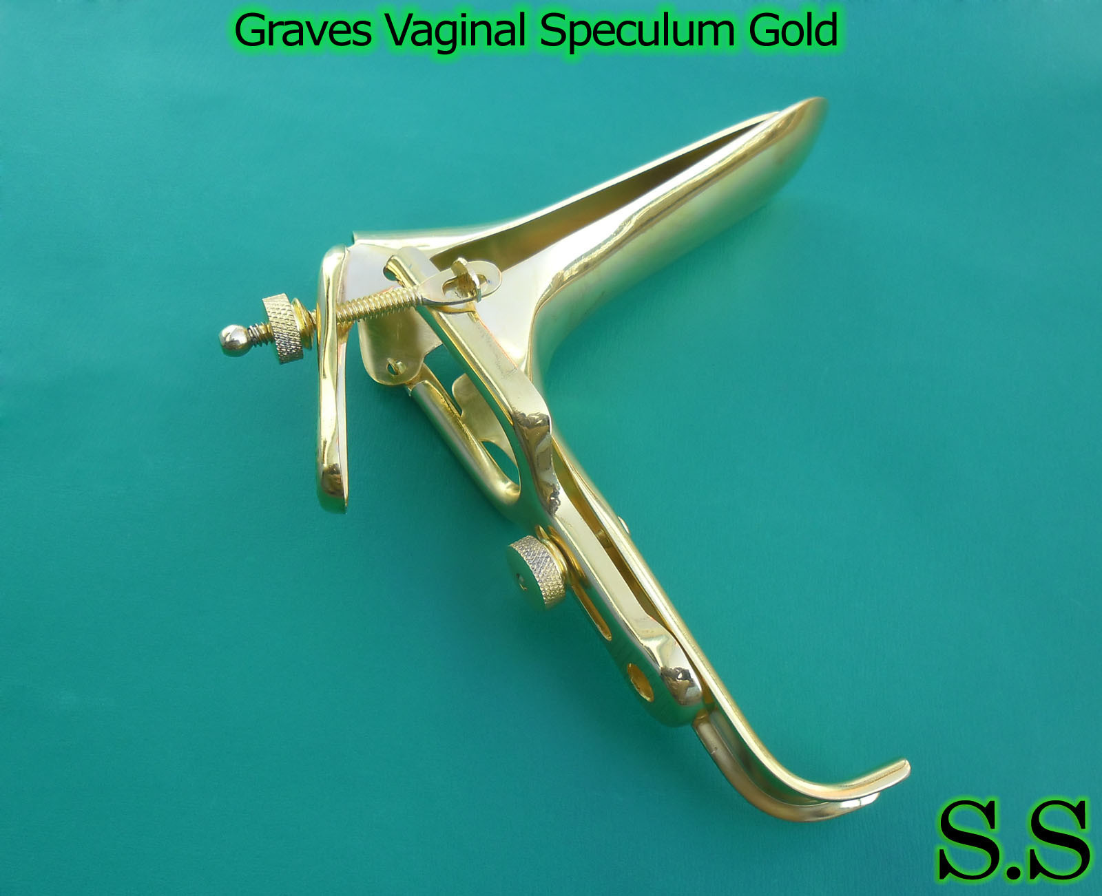 Graves Vaginal Speculum Full Gold Small OB/Gynecology Instruments
