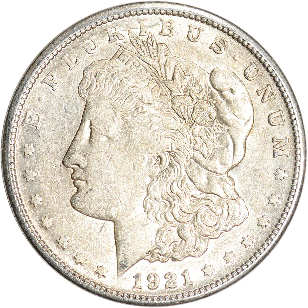 1921 S Morgan Silver Dollar Coin $1 - AU