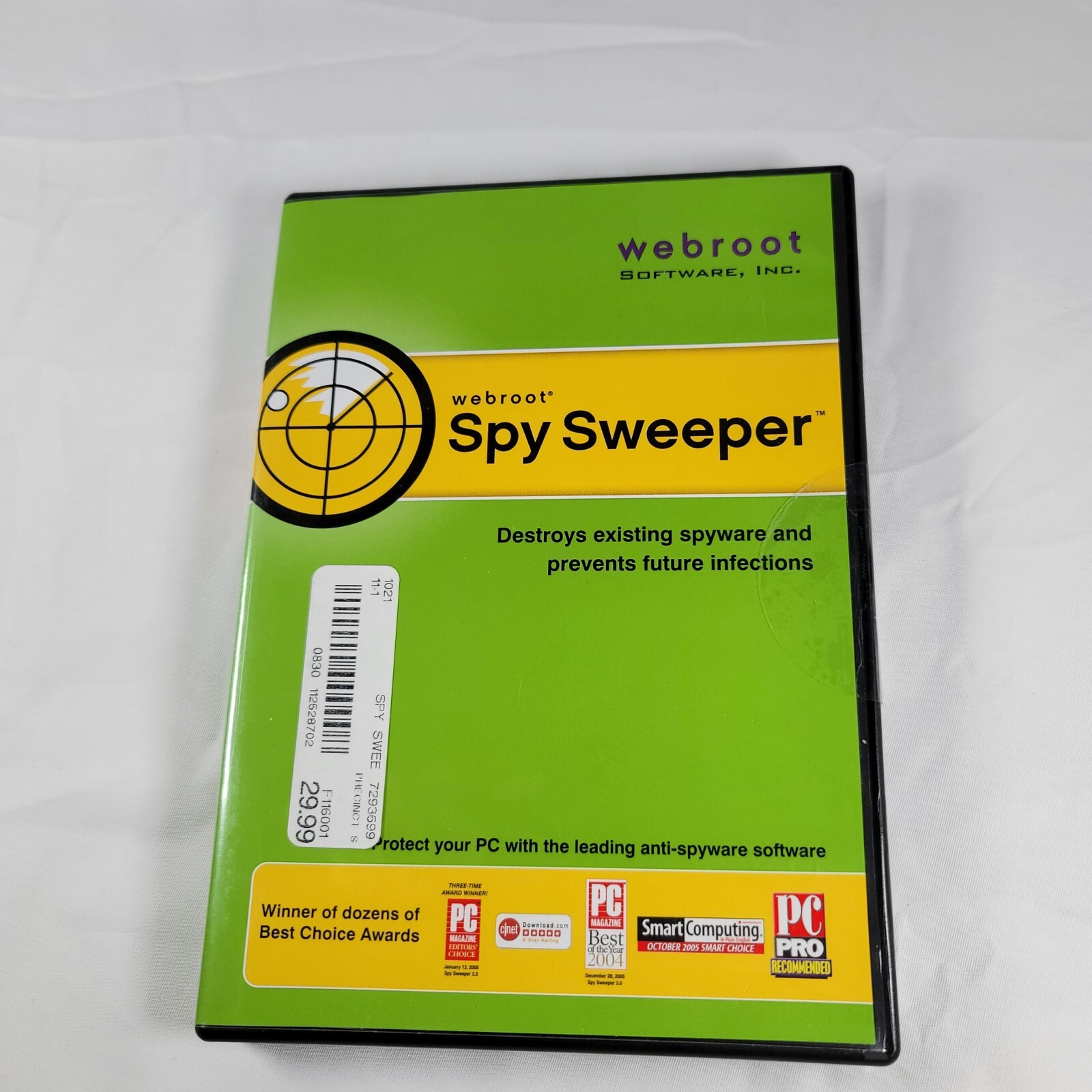 Webroot Spy Sweeper Windows Vista, XP 2003-2008 Software single PC Untested