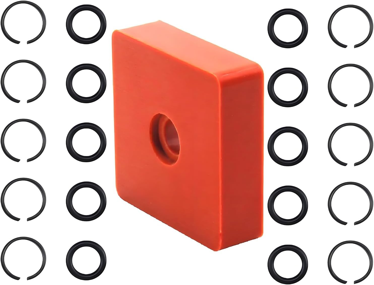 (10 Sets) 1/2 Inch Impact Wrench Retaining Ring Clips with O-Ring + Anvil...