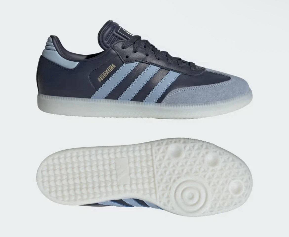 Adidas Samba AFA Argentina Sneaker Shadow Navy Blue JR6352 Men's Size New