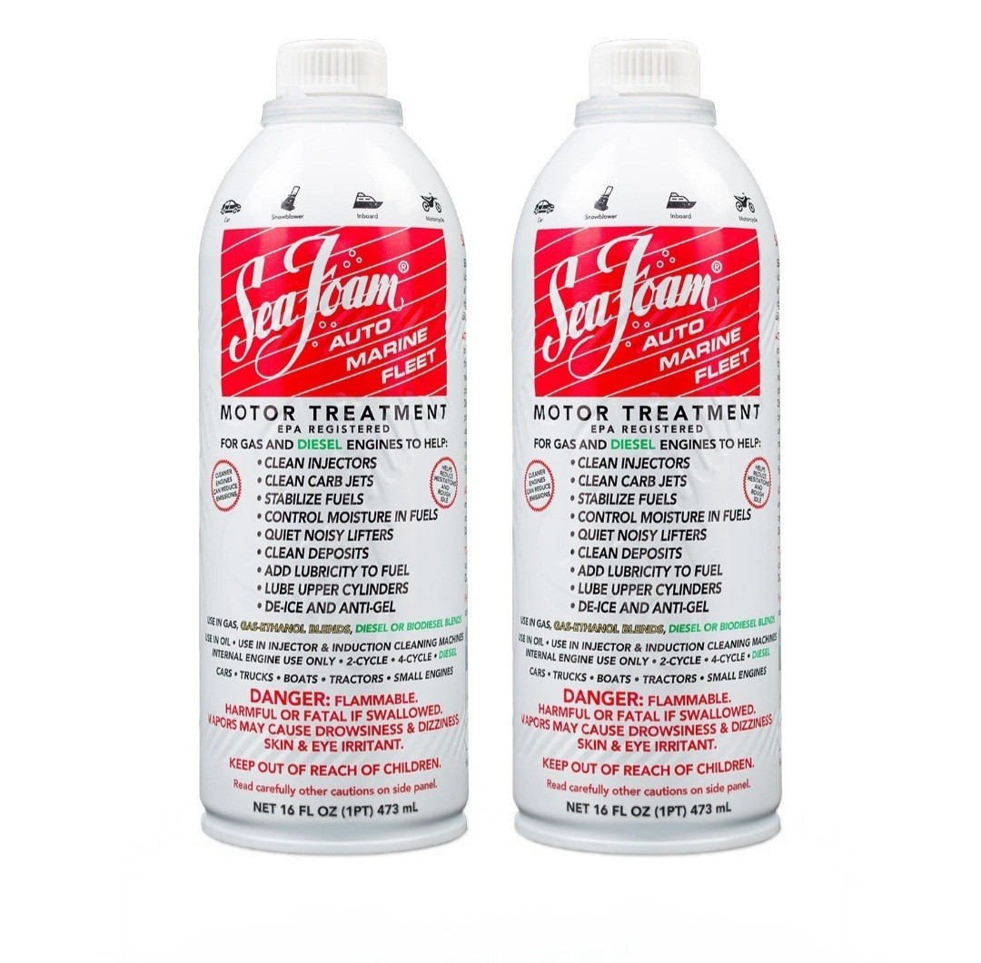 Sea Foam Motor Treatment 16oz Sf-16 Safe for Gas & Diesel Engines USA Made X 2