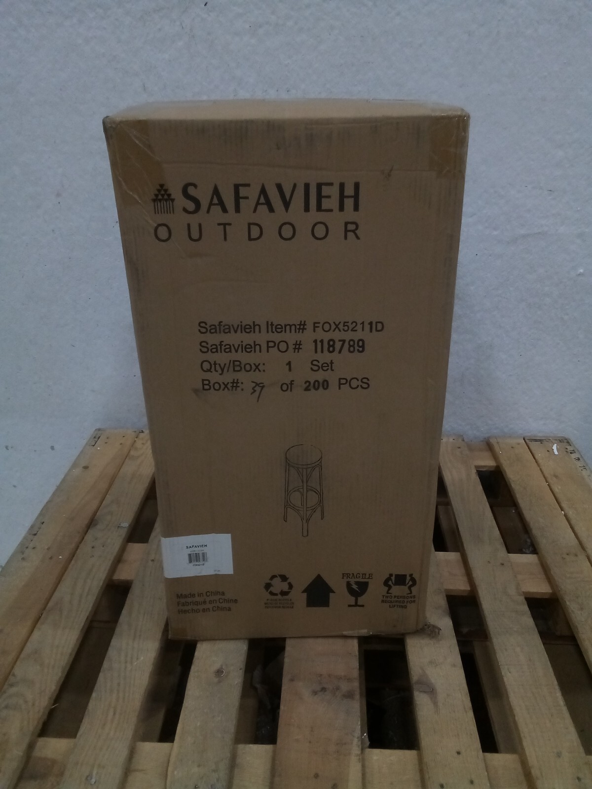 Safavieh Indoor Outdoor Bar Stool, Reduced Price 2172722391 FOX5211D
