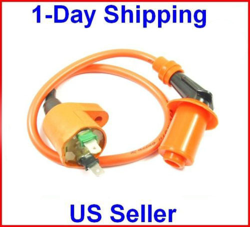 Performance Ignition Coil High Spark Plug Wire GY6 150cc 50cc Scooter ATV GoKart