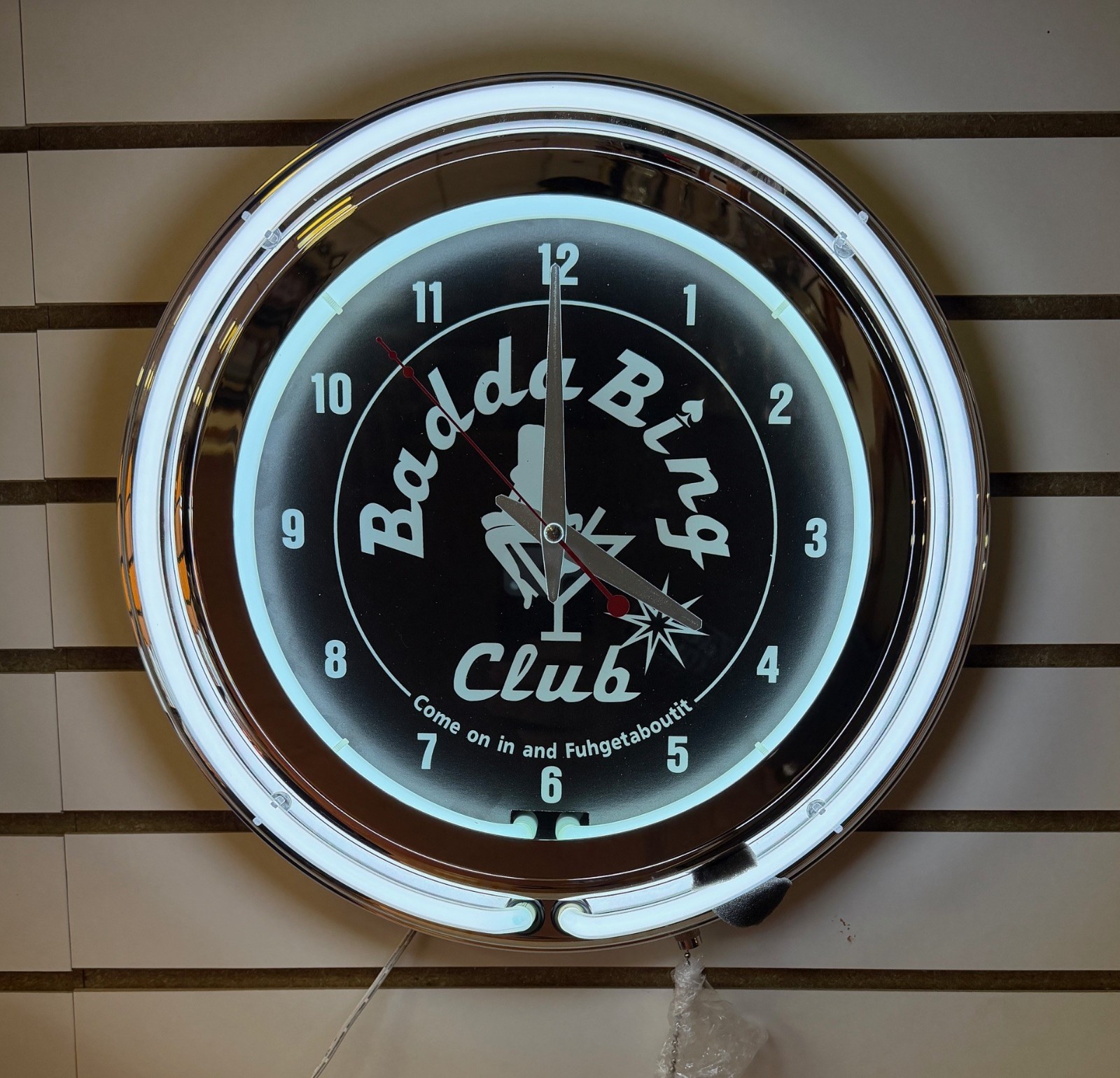 Badda Bing Club Bada Sign Neon Clock Sopranos